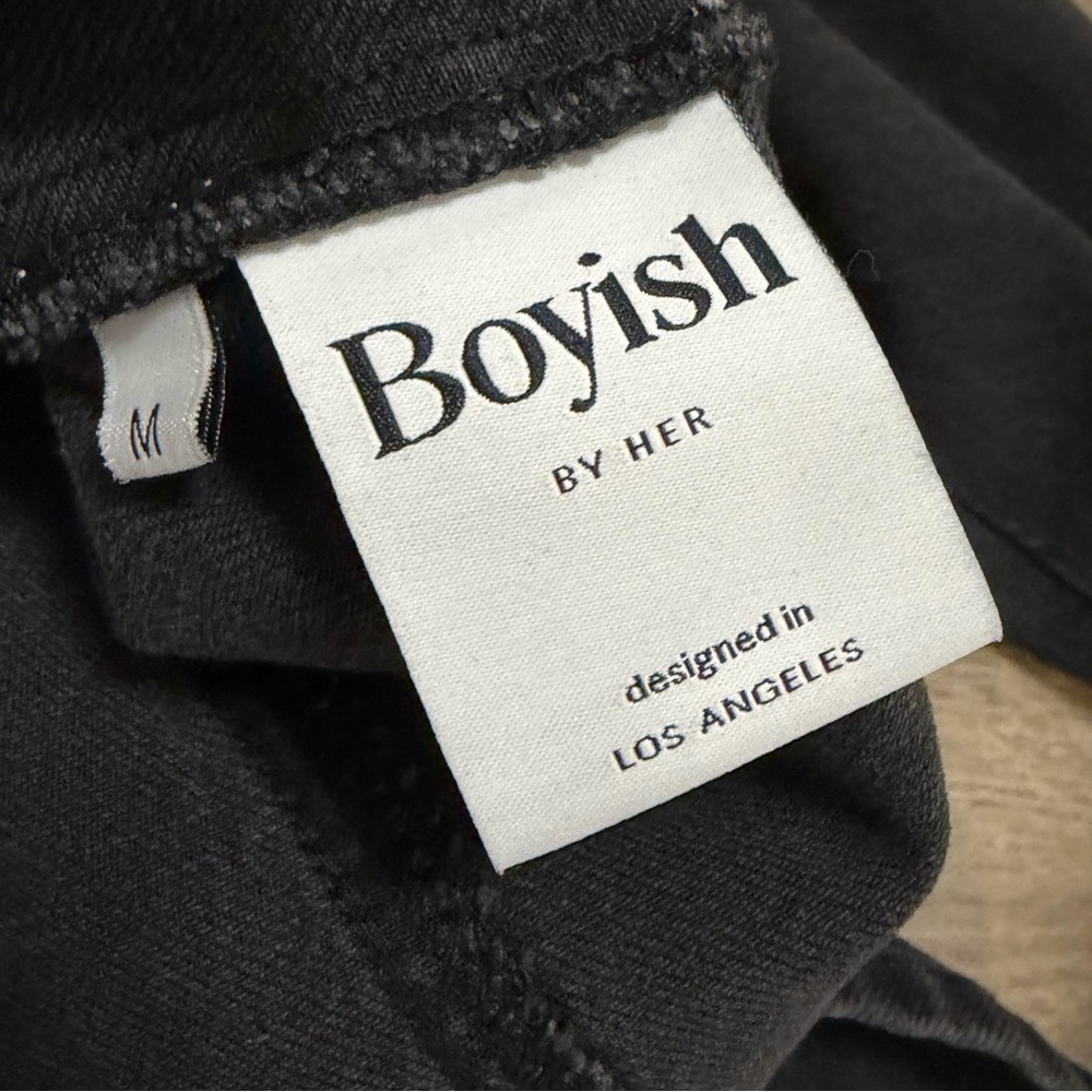 Boyish Denim Dress Womens Black Washed Gray Emmet Moonfleet Button Front Sz S - Picture 8 of 10